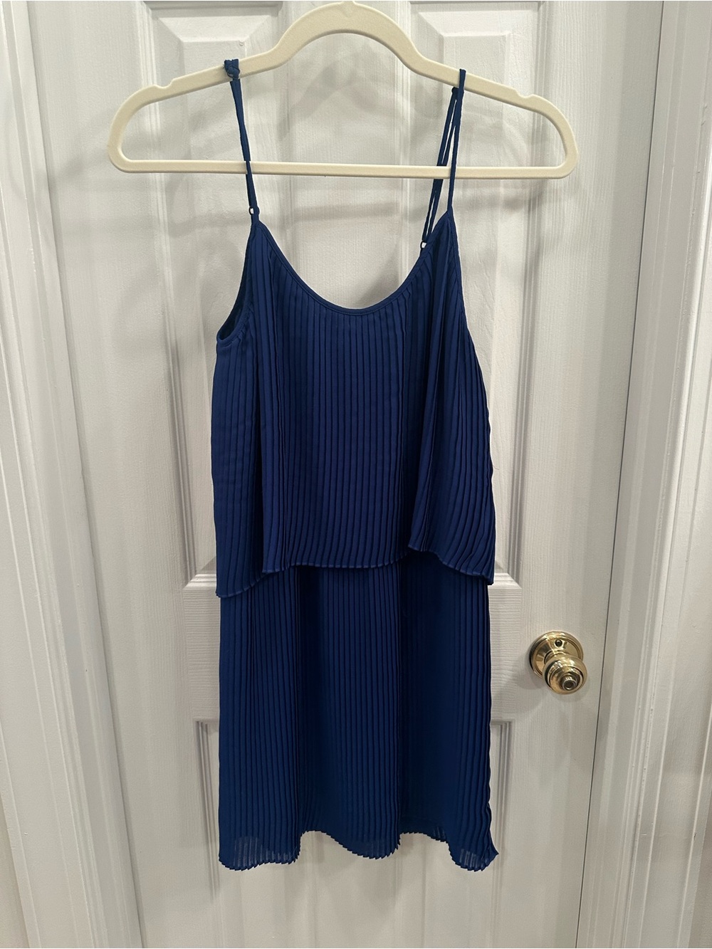 Parker Girls' Navy Dress with Pink Logo Detail - Picture 3 of 3